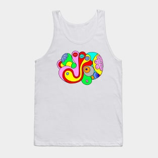 Abstract Cell Tank Top